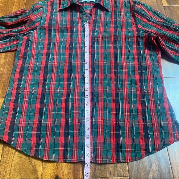 Pendleton Shaped Stretch Women’s Classic Plaid Button Down Shirt Size 14 - Picture 7 of 8